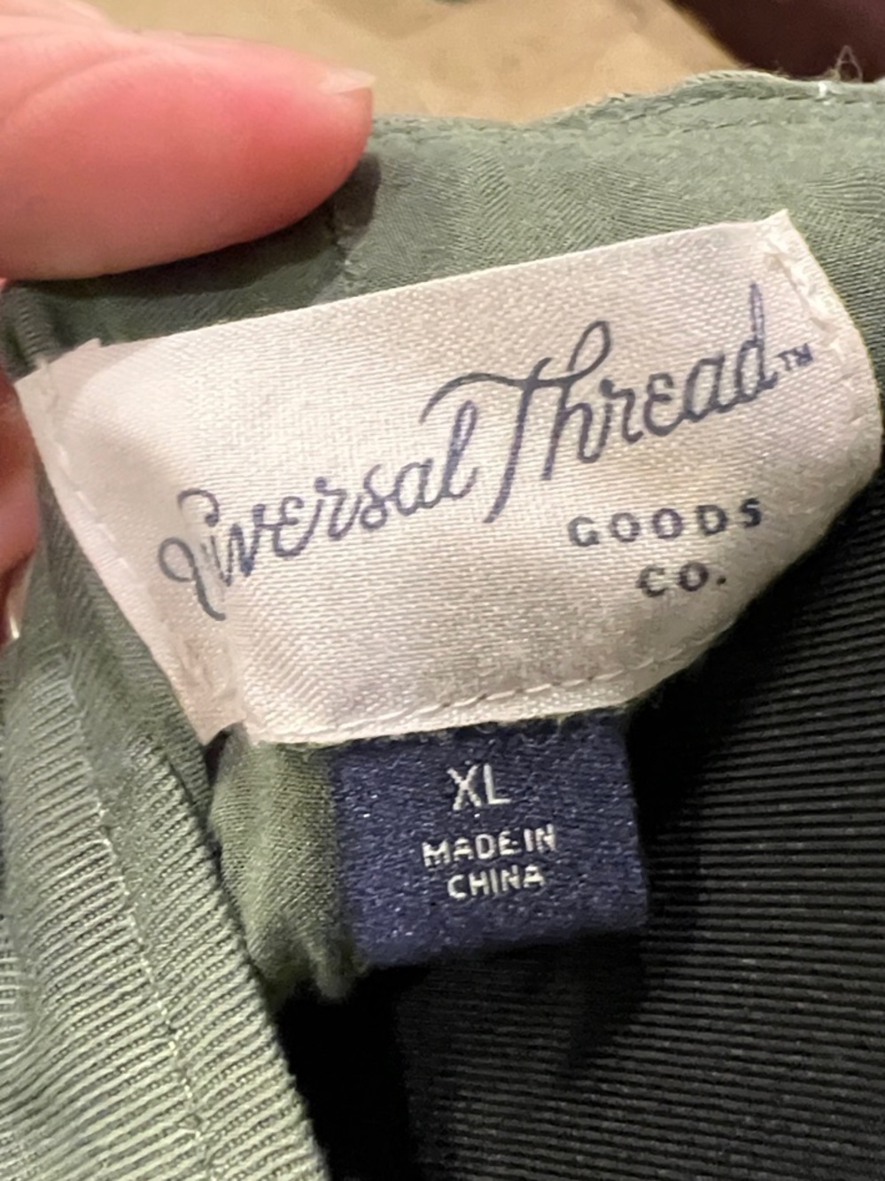 Universal Thread Olive Utility Button-Front Vest - Picture 2 of 3